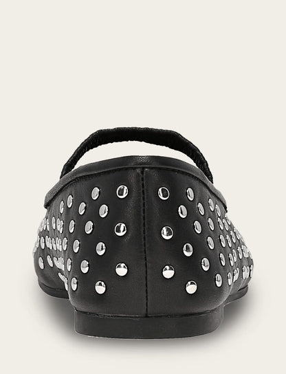 Women's Black Emma Studded Mary Jane Shoe | Frye Everyday