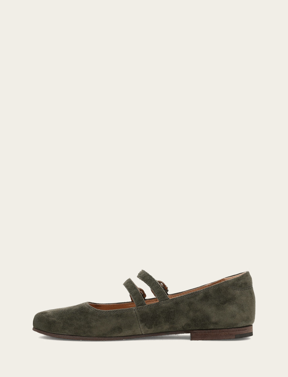 Women's Dark Olive Carson Multi Mary Jane Shoe | Frye Customer Favorite