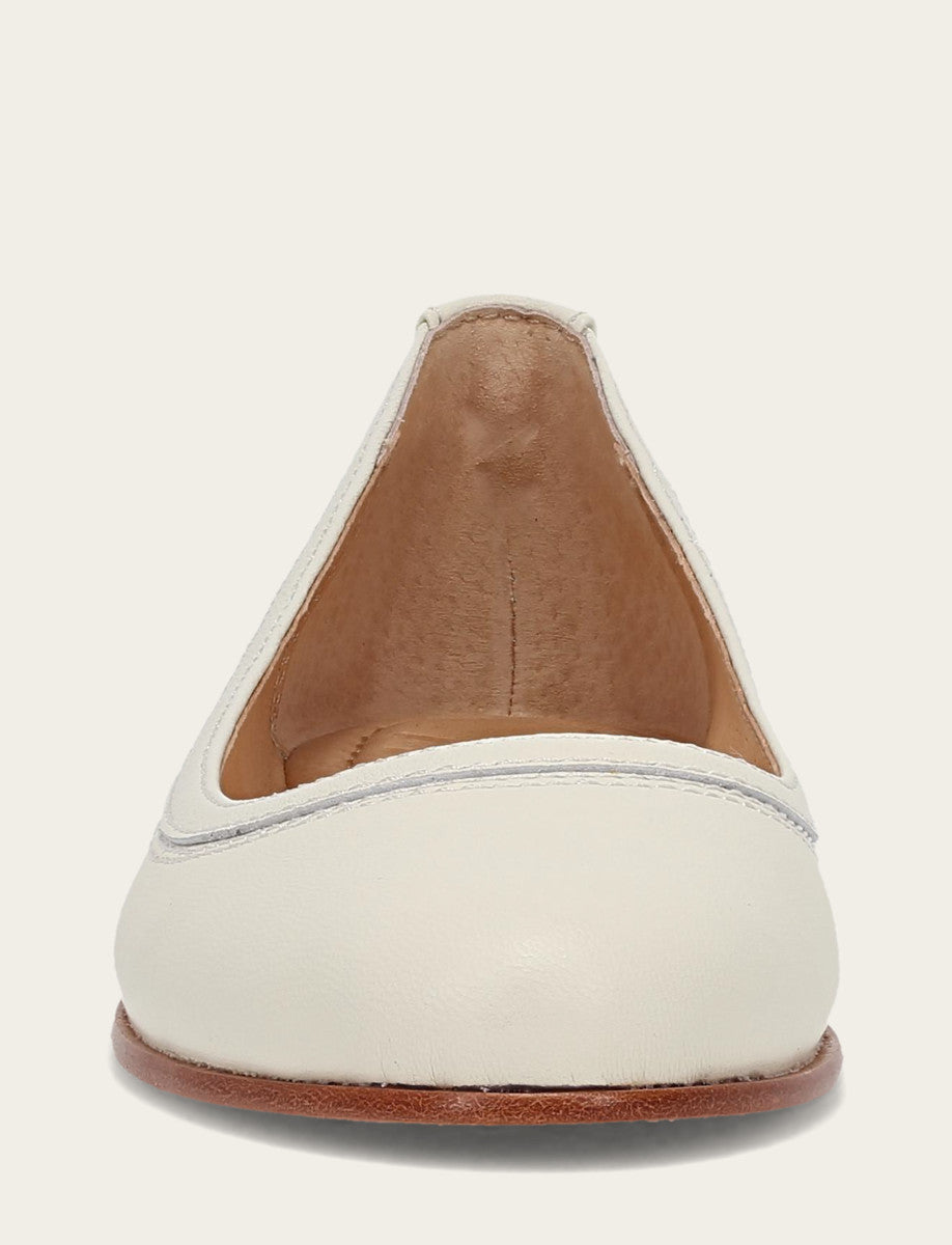 Women's White Carson Ballet Flats | Frye New