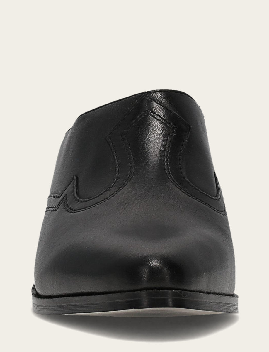 Women's Black Luna Mule | Frye Signature