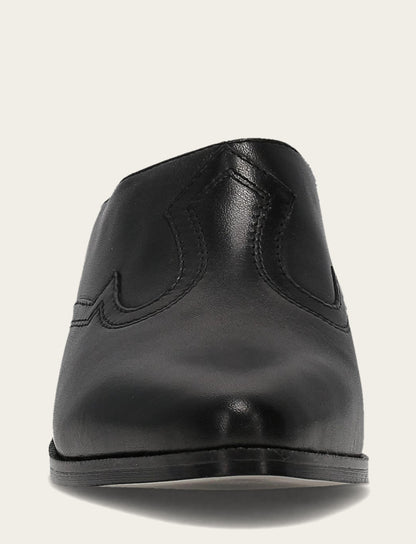 Women's Black Luna Mule | Frye Signature