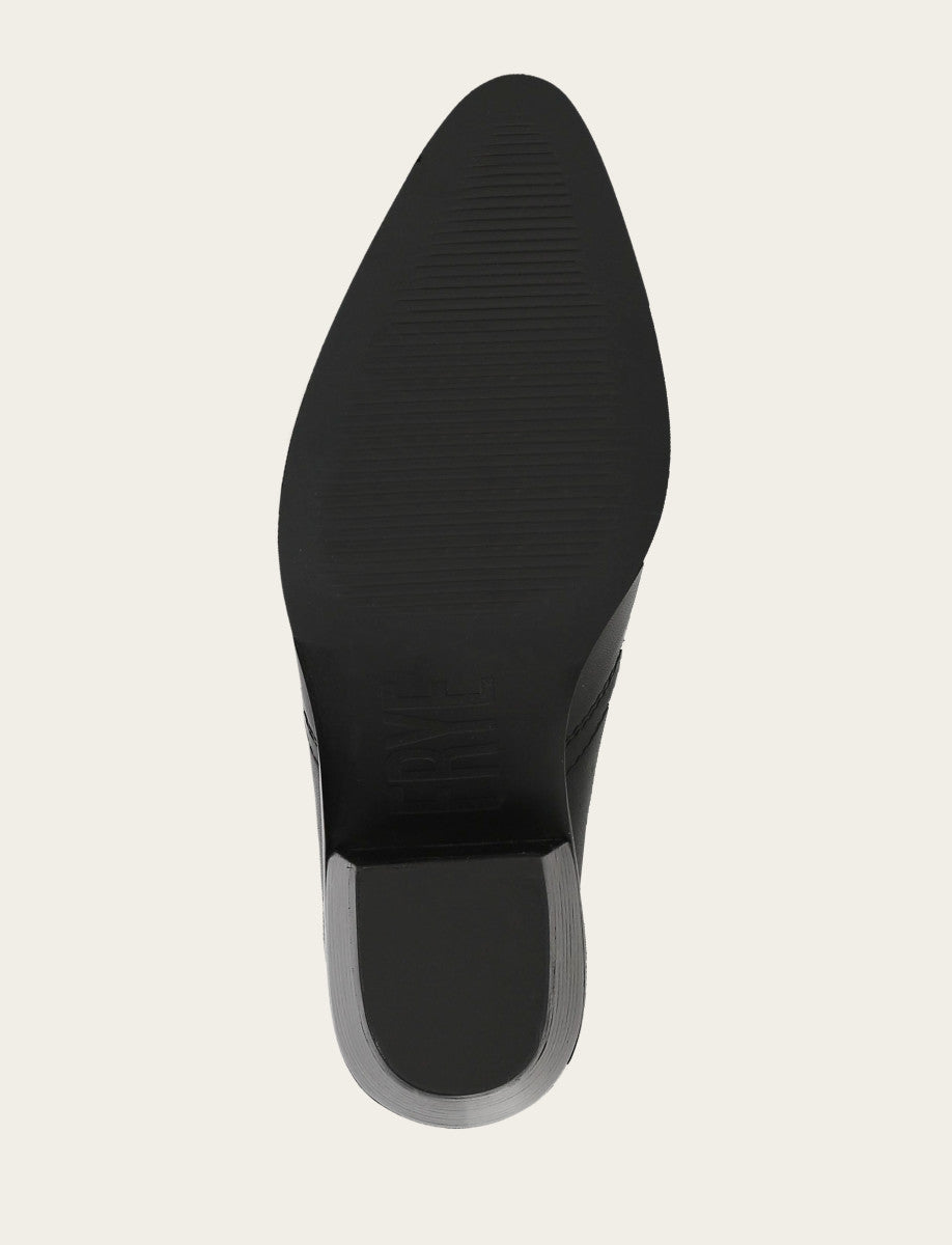 Women's Black Luna Mule | Frye Signature