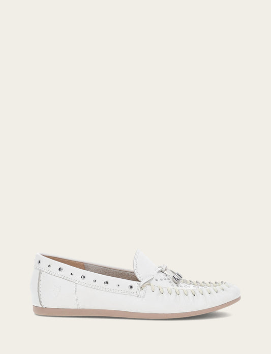 Women's White Naya Stud Moc Loafers | Frye Hot Sale