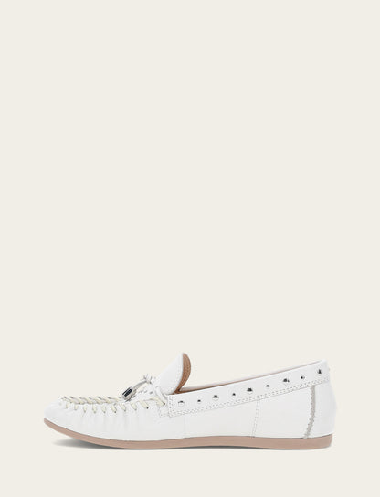 Women's White Naya Stud Moc Loafers | Frye Hot Sale