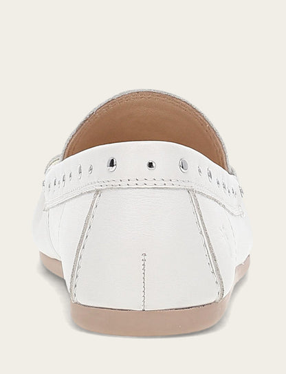 Women's White Naya Stud Moc Loafers | Frye Hot Sale