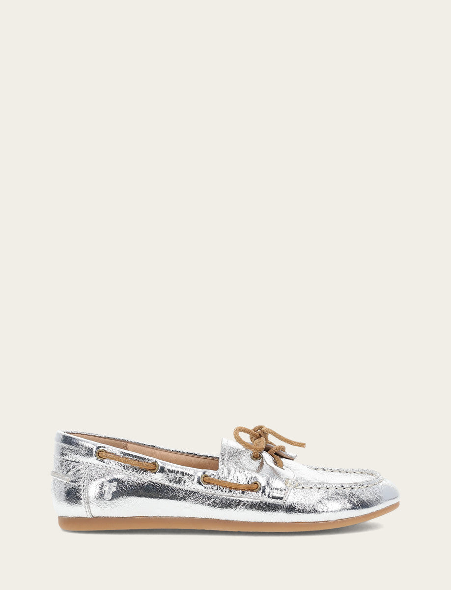 Women's Silver Naya Boat Shoes | Frye Latest