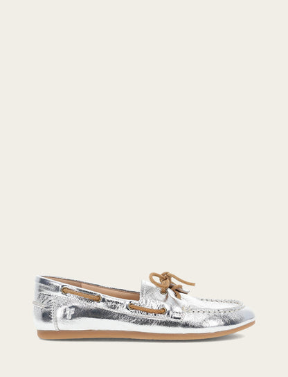 Women's Silver Naya Boat Shoes | Frye Latest