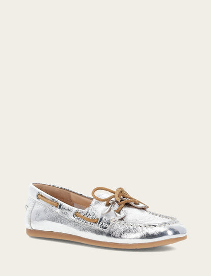 Women's Silver Naya Boat Shoes | Frye Latest