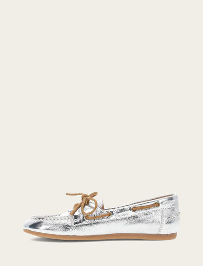 Women's Silver Naya Boat Shoes | Frye Latest