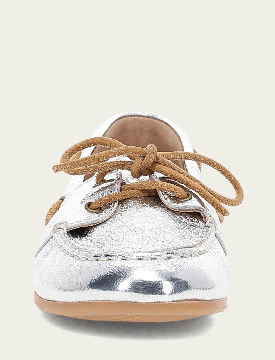 Women's Silver Naya Boat Shoes | Frye Latest
