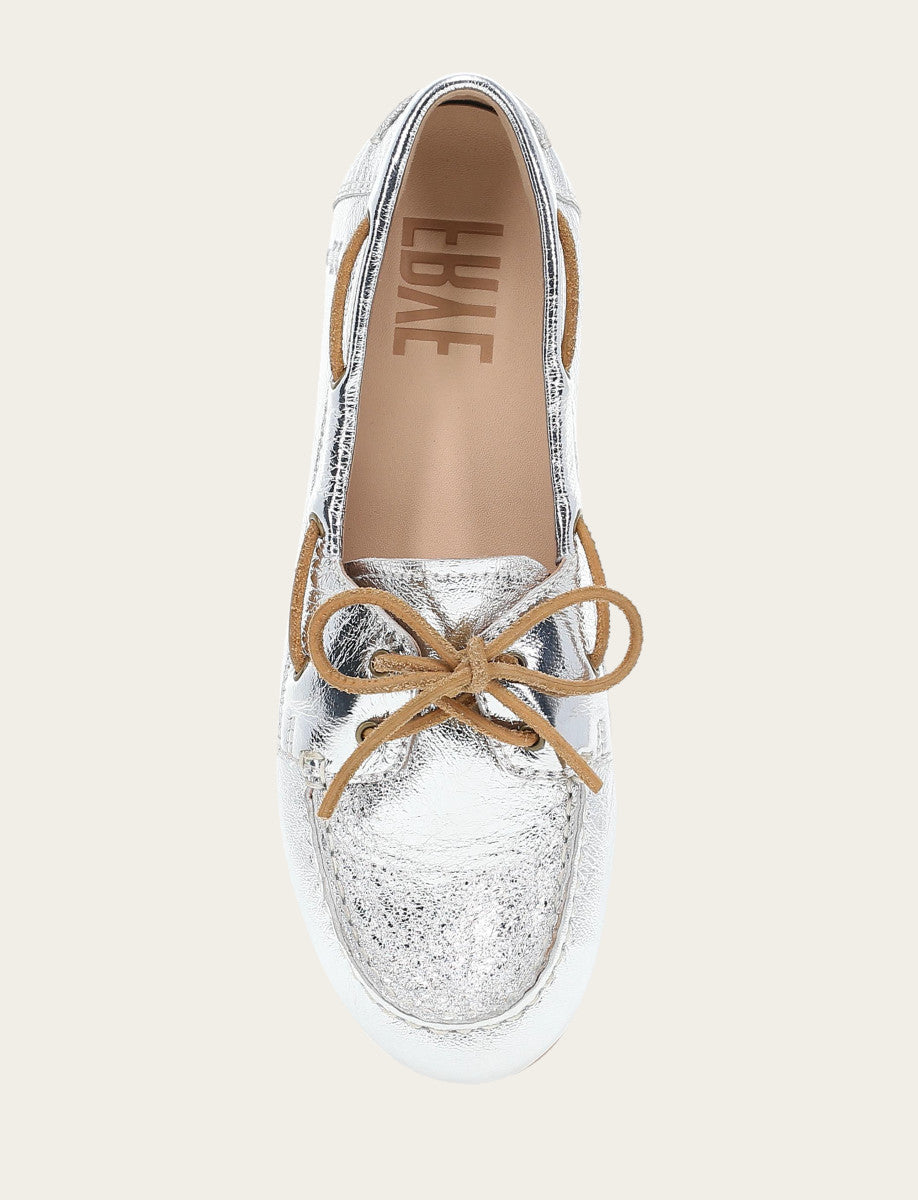 Women's Silver Naya Boat Shoes | Frye Latest
