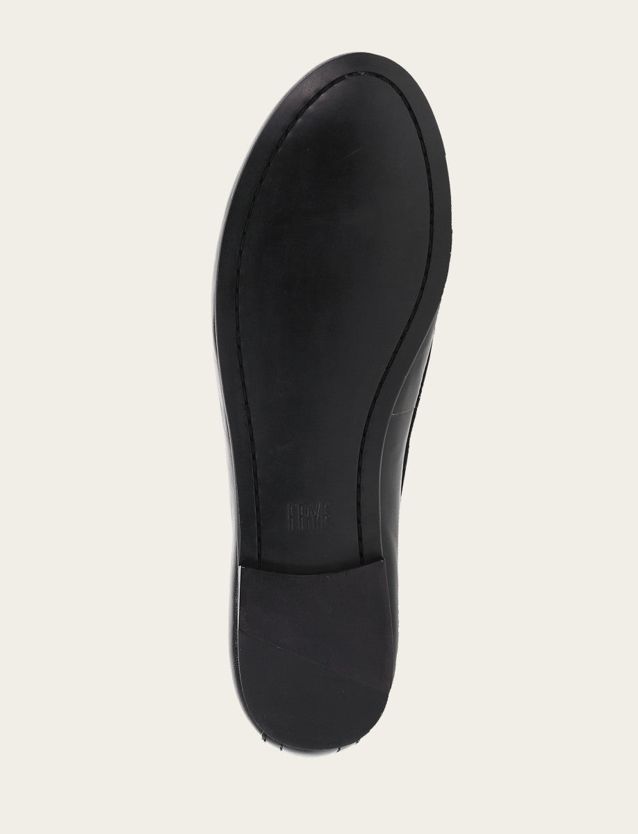 Women's Black Carson Logo Ballet Flats | Frye Quality