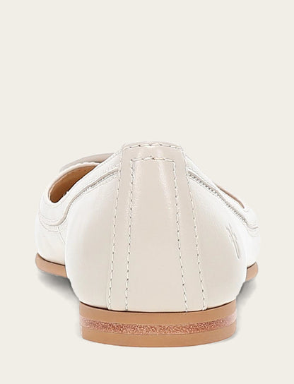 Women's Ivory Carson Logo Ballet Flats | Frye Featured