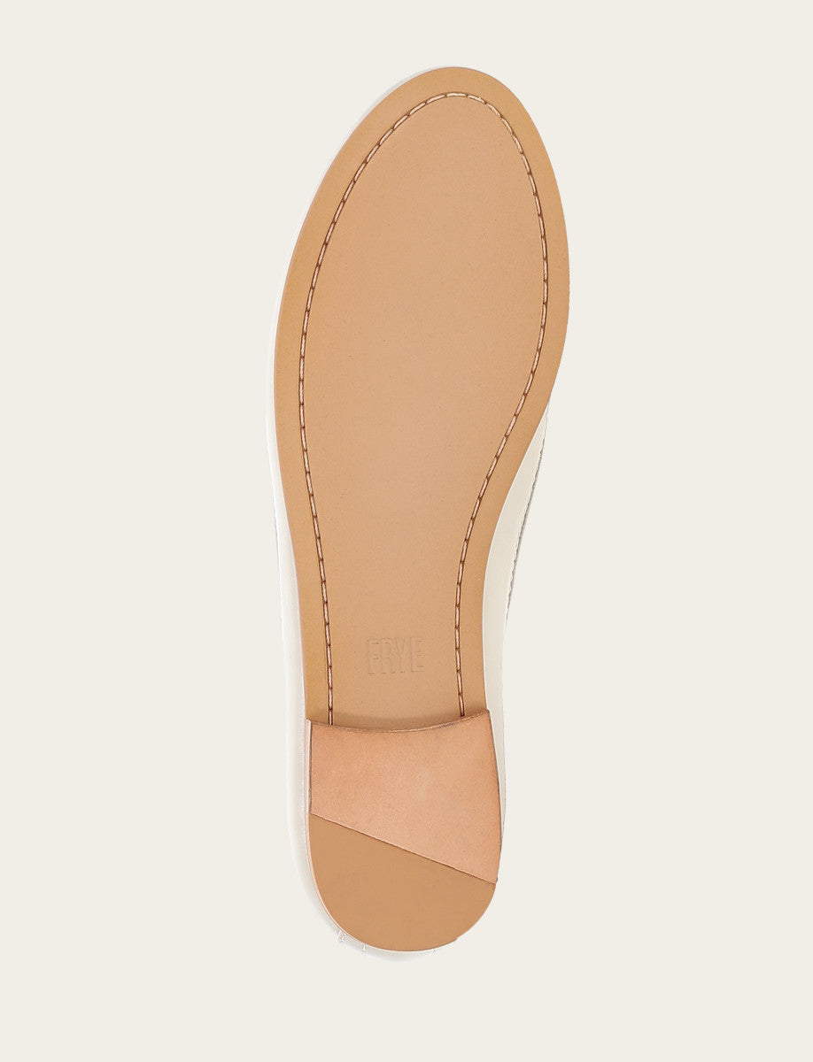 Women's Ivory Carson Logo Ballet Flats | Frye Featured