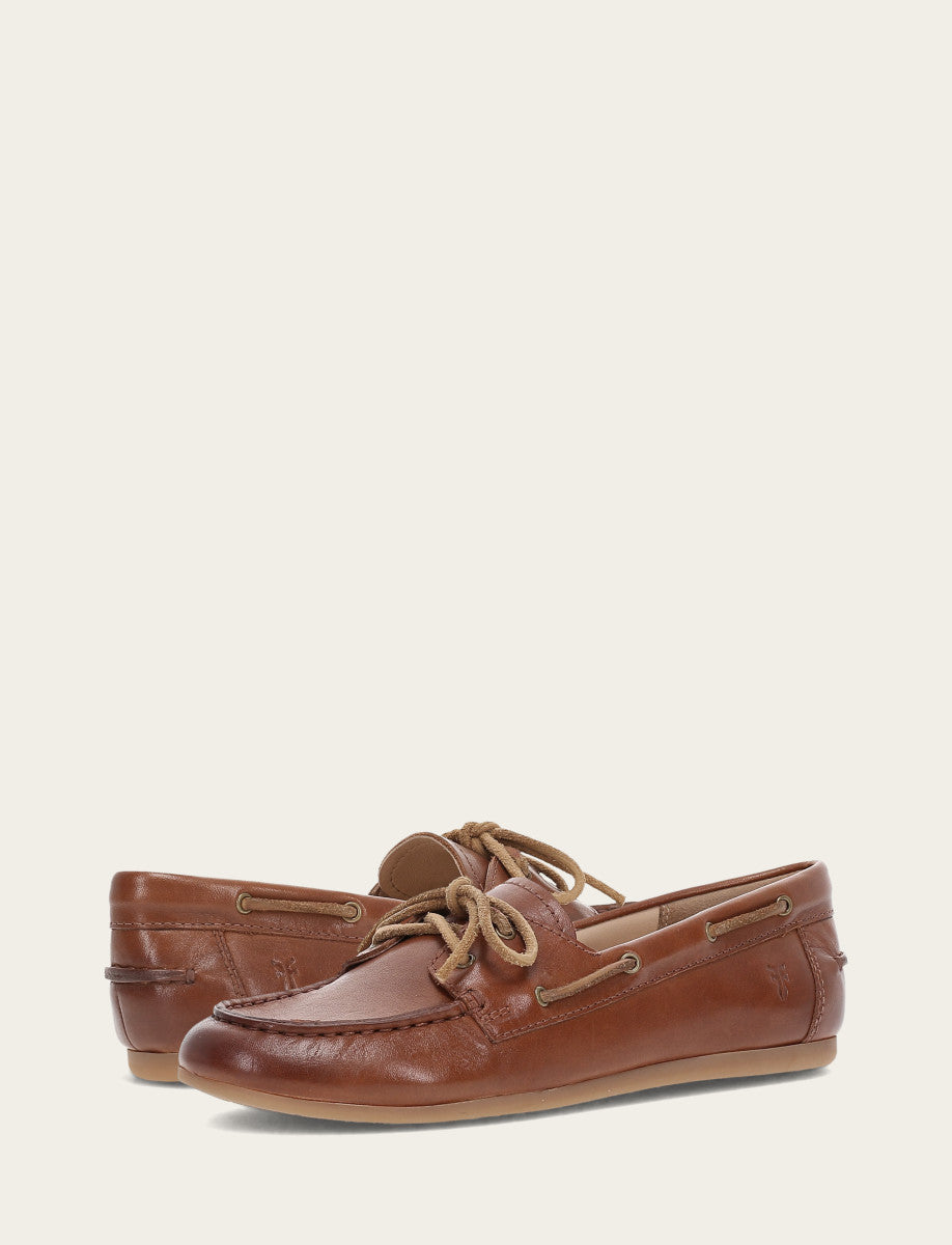 Women's Cinnamon Naya Boat Shoes | Frye Premium