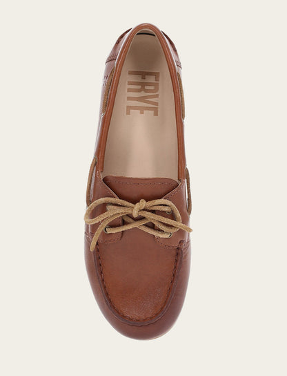 Women's Cinnamon Naya Boat Shoes | Frye Premium
