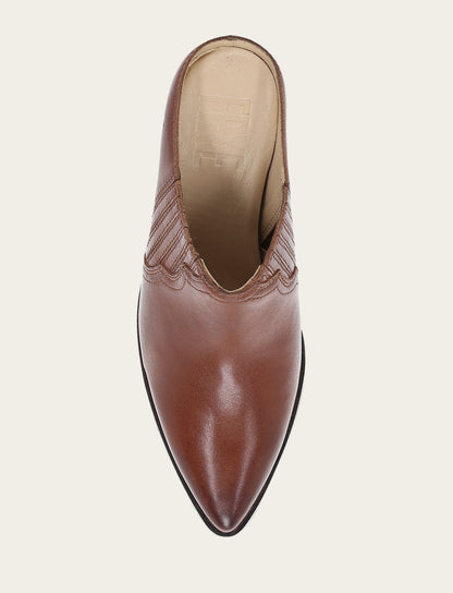 Women's Cinnamon Sara Western Mules | Frye Great Value