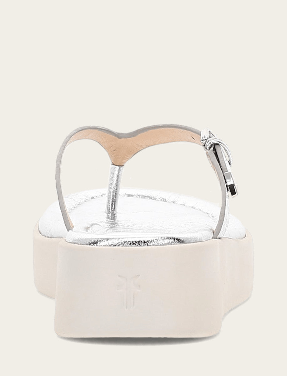 Women's Silver Maya Buckle Thong Sandals | Frye Featured