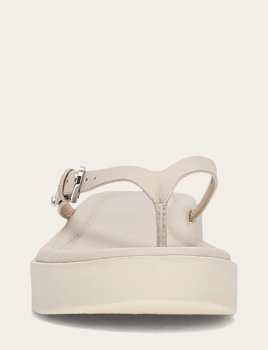 Women's Ivory Maya Buckle Thong Sandals | Frye Exclusive