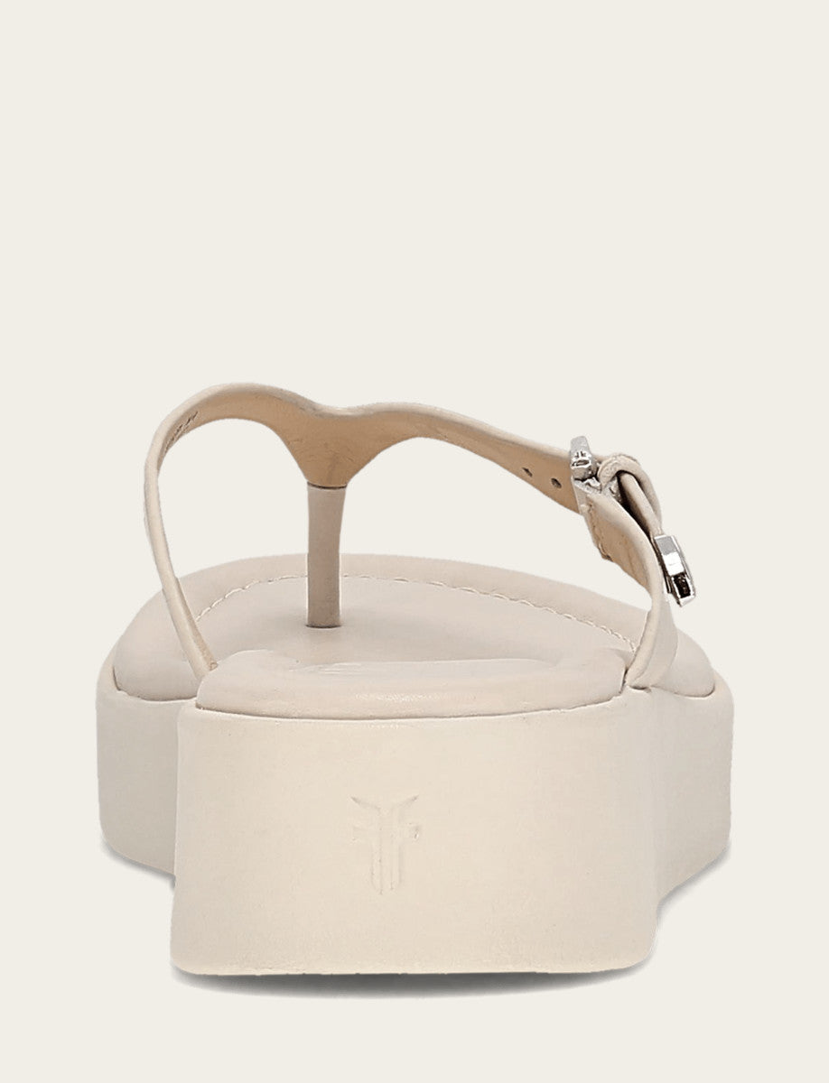 Women's Ivory Maya Buckle Thong Sandals | Frye Exclusive