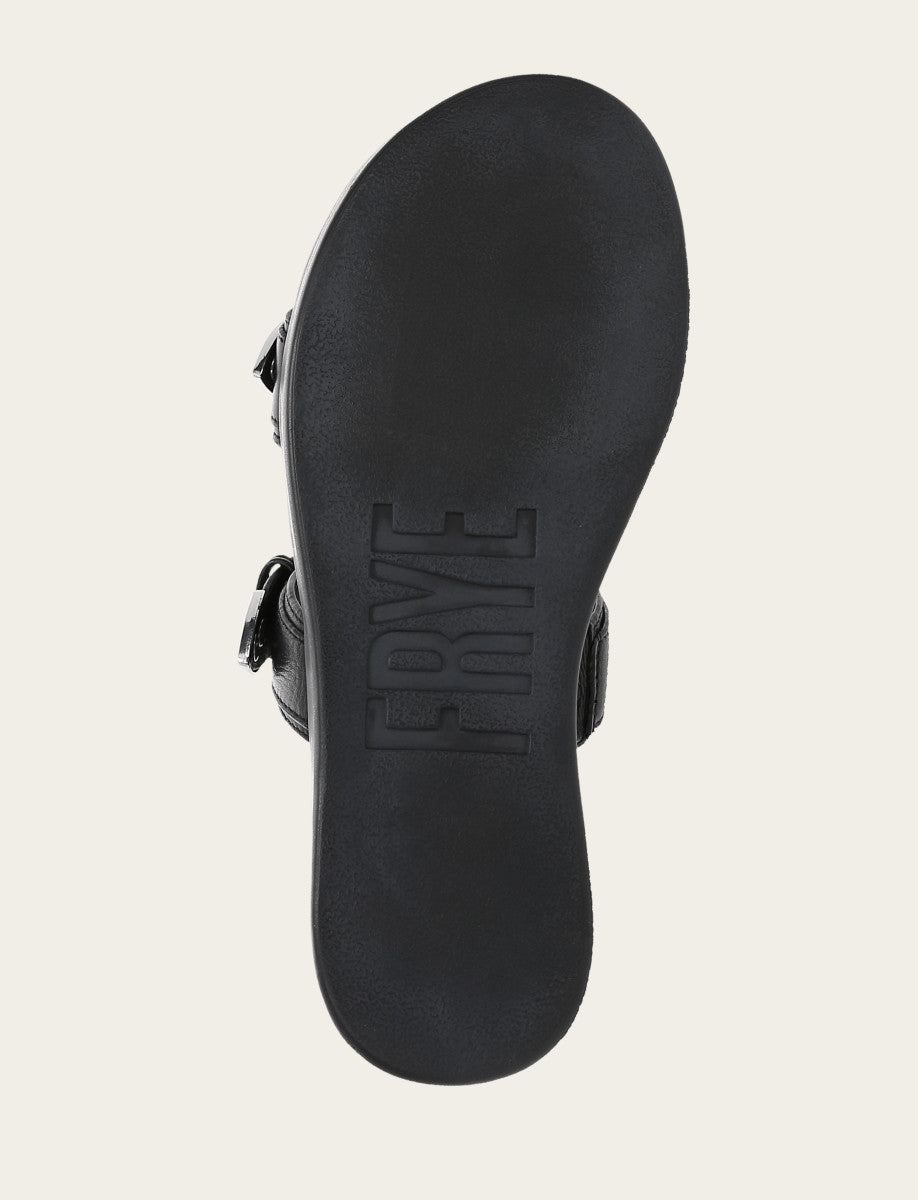 Women's Black Maya Buckle Sandals | Frye Premium