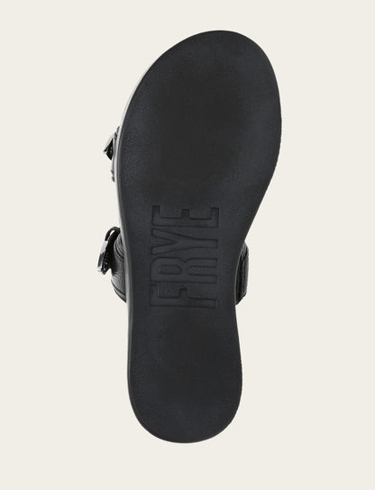 Women's Black Maya Buckle Sandals | Frye Premium