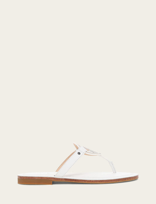 Women's White Taylor Logo Sandals | Frye Sale