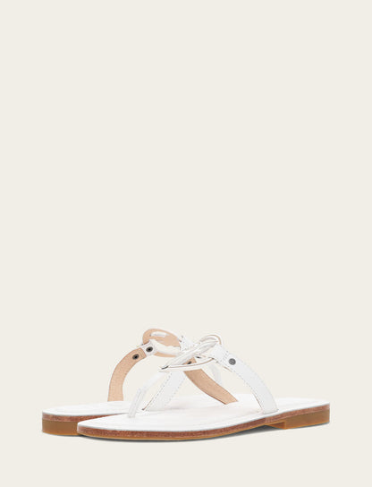 Women's White Taylor Logo Sandals | Frye Sale