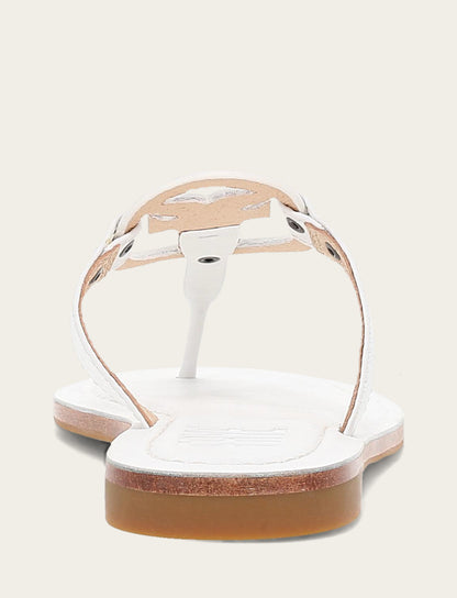 Women's White Taylor Logo Sandals | Frye Sale
