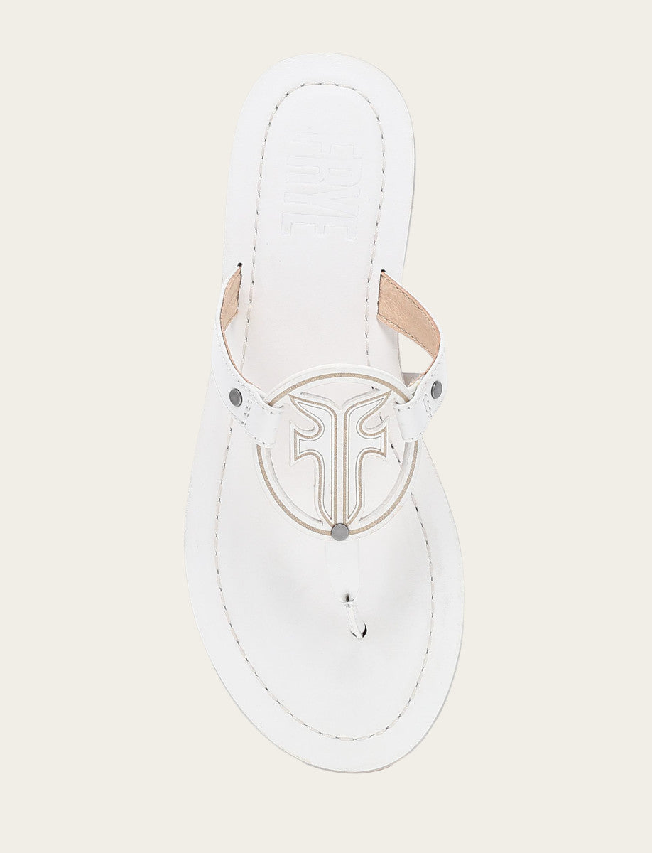 Women's White Taylor Logo Sandals | Frye Sale