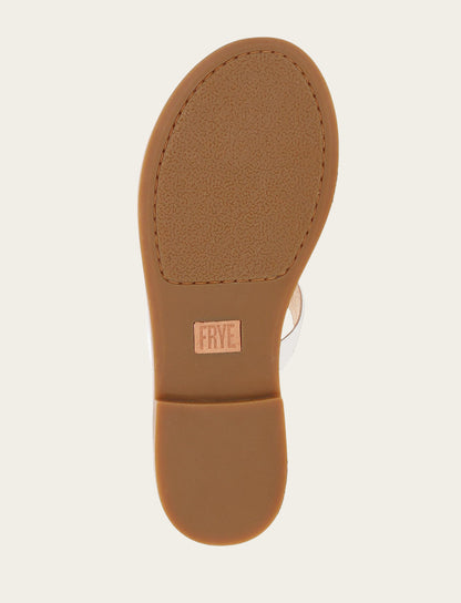 Women's White Taylor Logo Sandals | Frye Sale