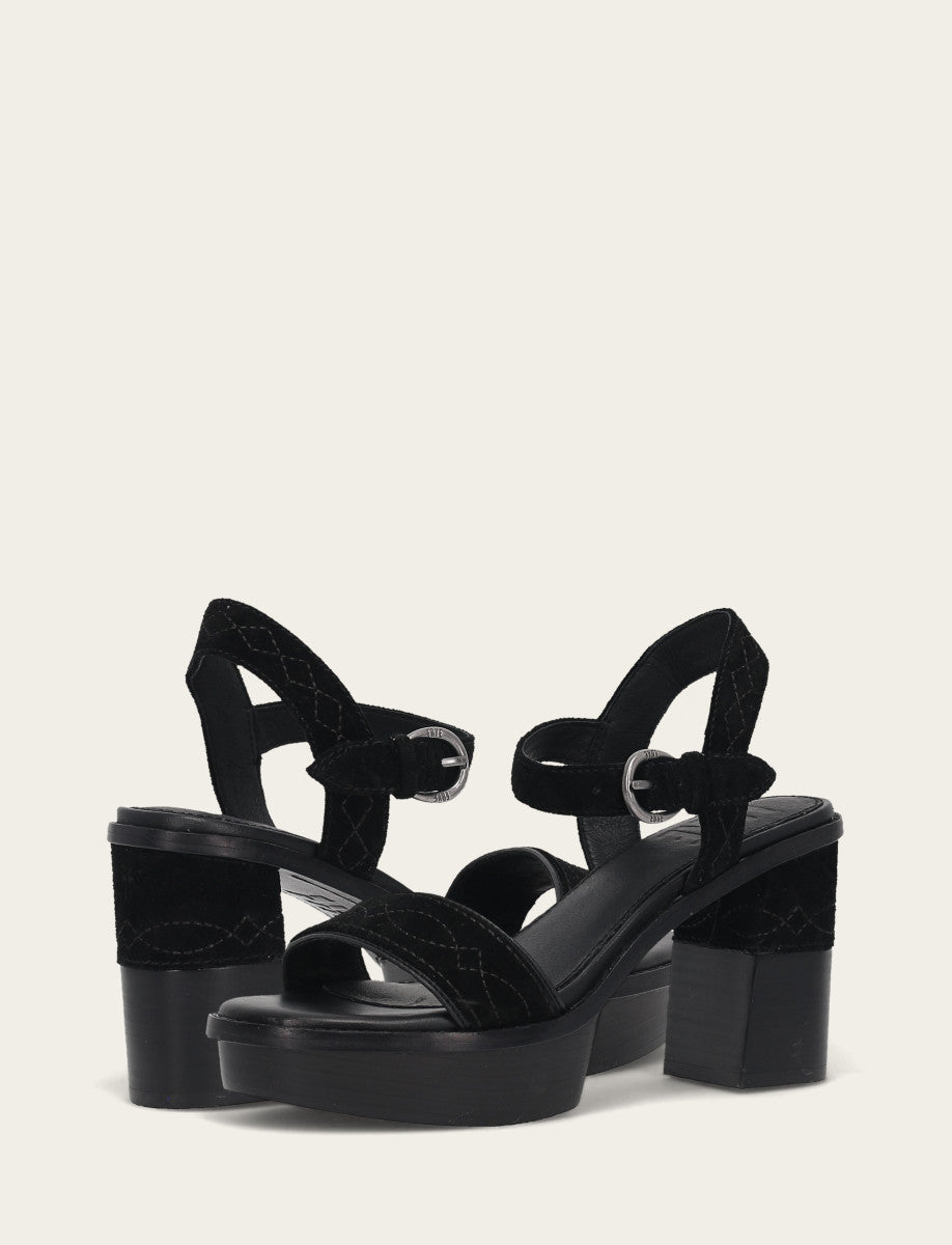 Women’s Black Pipa Woodstock Sandals | Frye Smart Buy
