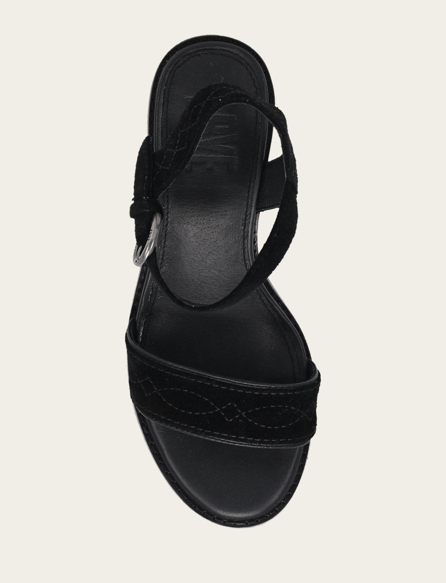 Women’s Black Pipa Woodstock Sandals | Frye Smart Buy