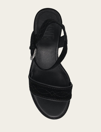 Women’s Black Pipa Woodstock Sandals | Frye Smart Buy
