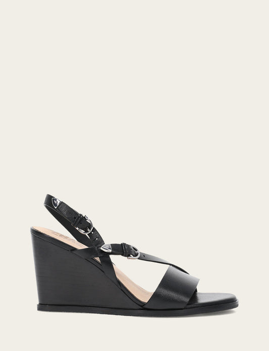 Women's Black Rachel Buckle Sandals | Frye Trusted