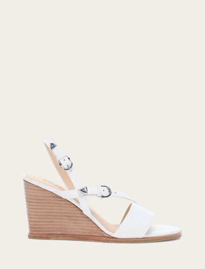 Women's White Rachel Buckle Sandals | Frye Quality