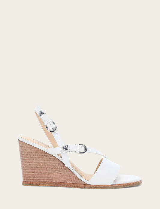 Women's White Rachel Buckle Sandals | Frye Quality