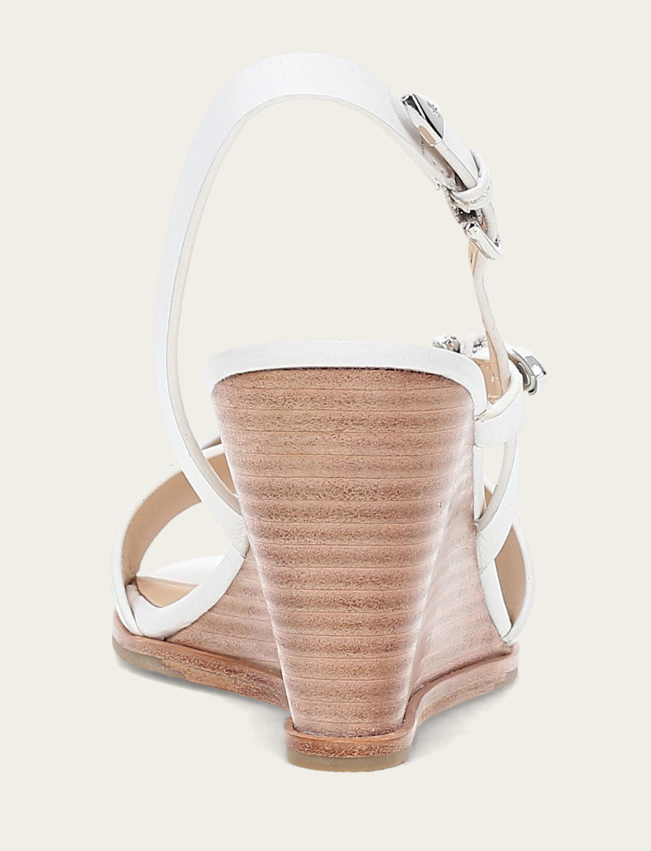 Women's White Rachel Buckle Sandals | Frye Quality
