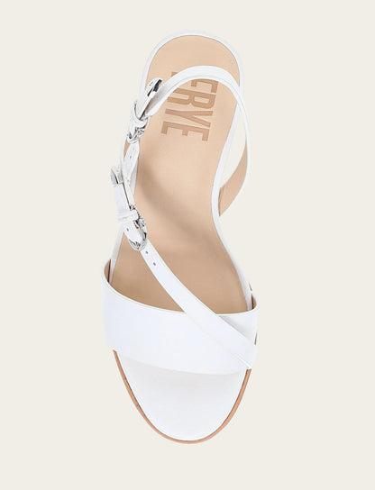 Women's White Rachel Buckle Sandals | Frye Quality