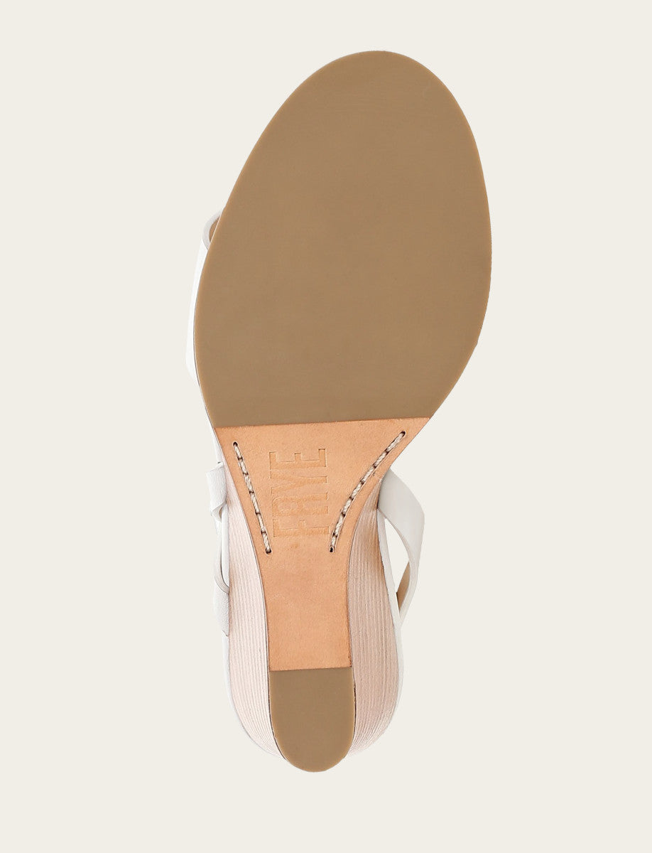 Women's White Rachel Buckle Sandals | Frye Quality