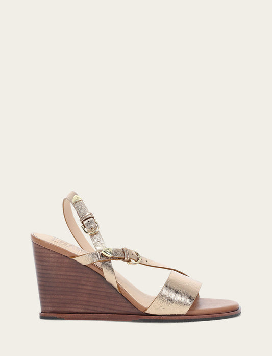 Women's Dark Gold Rachel Buckle Sandals | Frye Deals