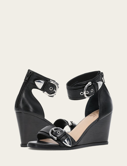 Women's Black Rachel 2 Piece Sandals | Frye Premium
