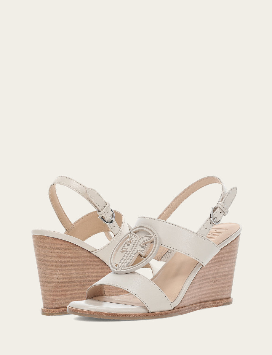 Women's Ivory Rachel Logo Sandals | Frye Premium