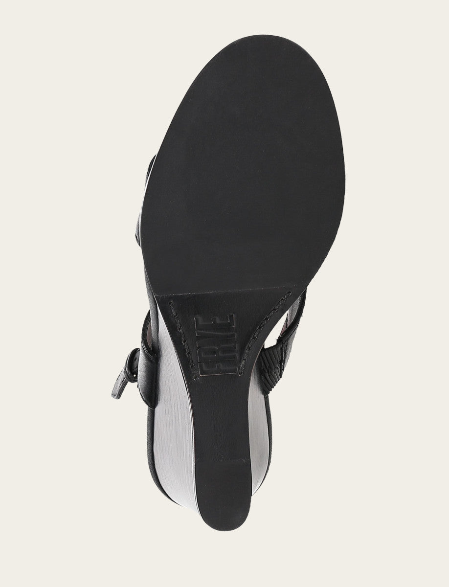 Women's Black Rachel Logo Sandals | Frye Great Value
