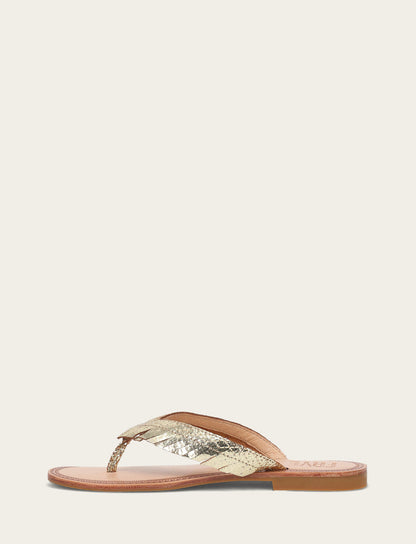 Women's Gold Mirror Ava Fringe Sandals | Frye Everyday