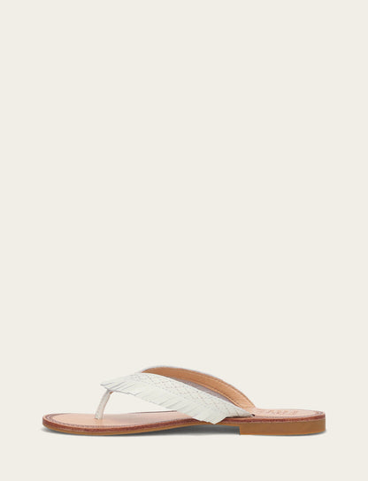 Women's White Ava Fringe Sandals | Frye Trusted