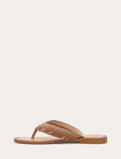Women's Almond Ava Fringe Sandals | Frye New