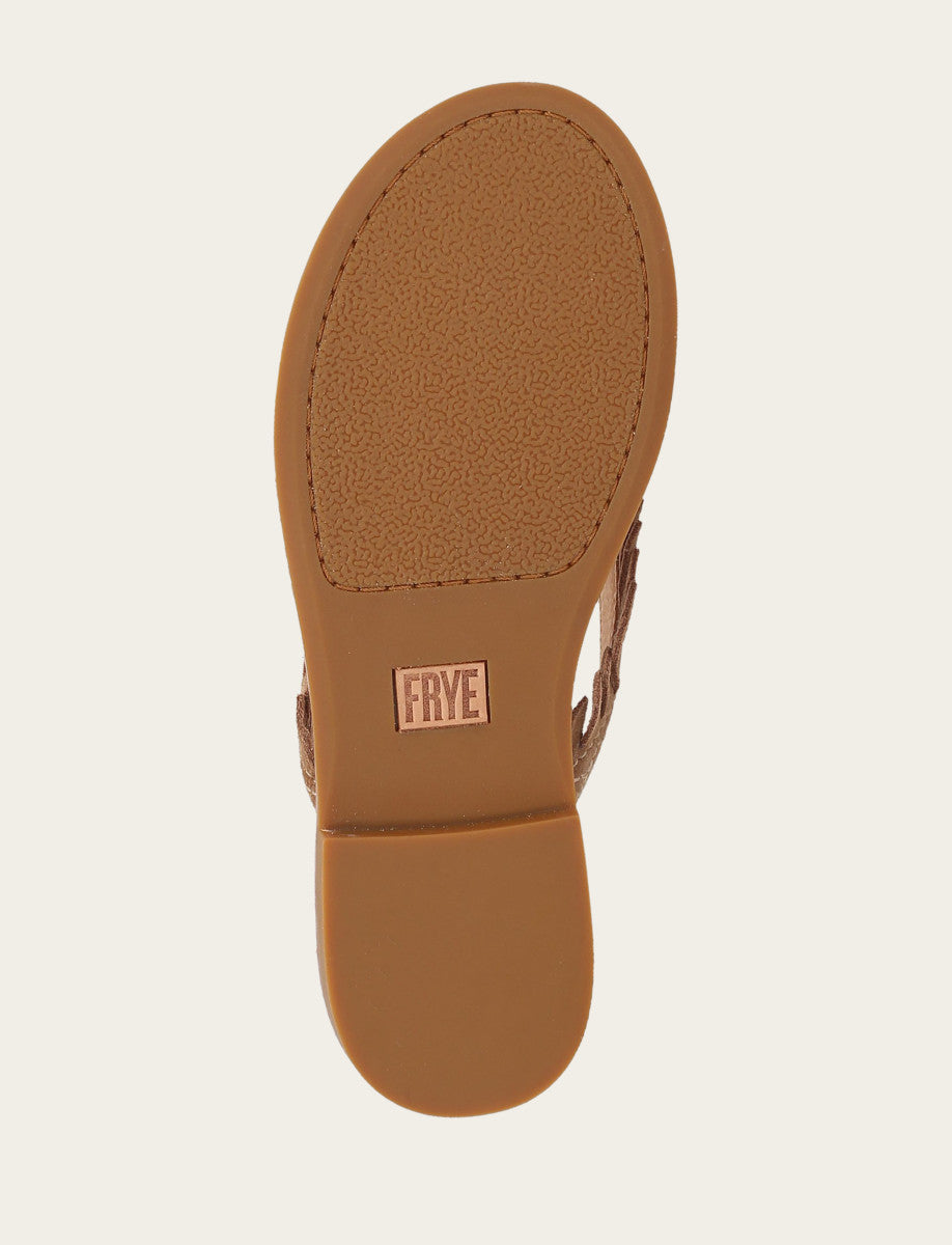 Women's Almond Ava Fringe Sandals | Frye New