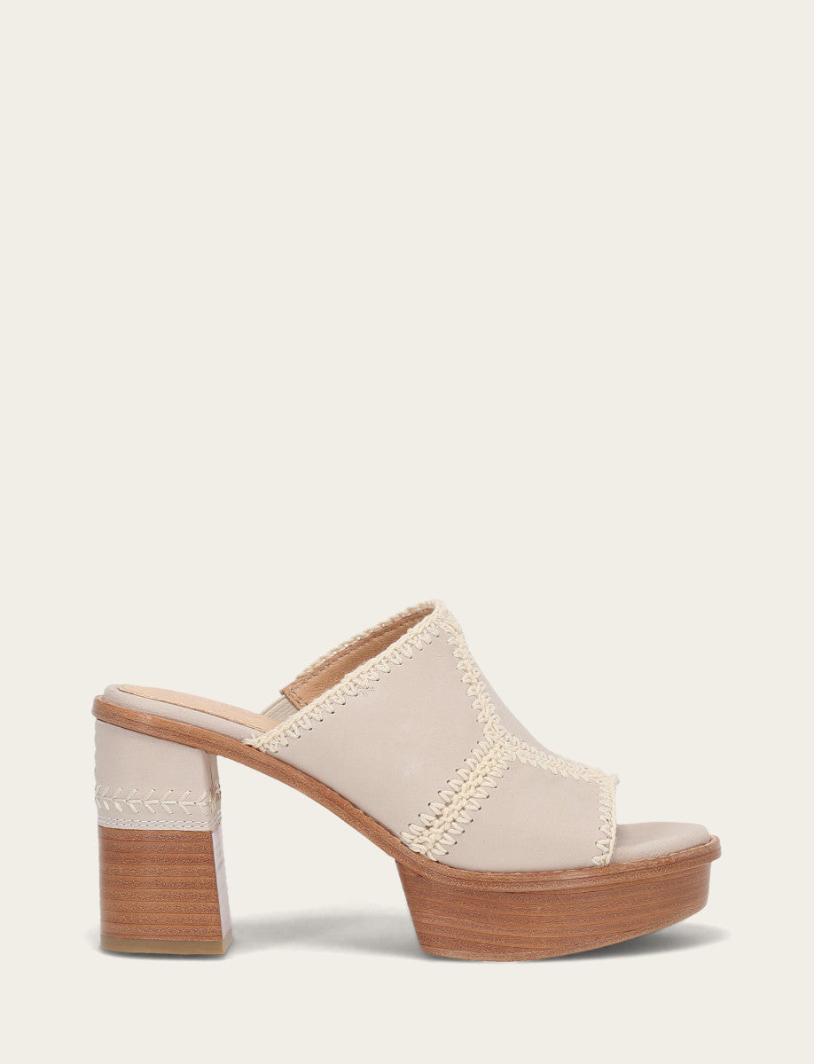 Women's Ivory Pipa Crochet Platform Sandals | Frye New