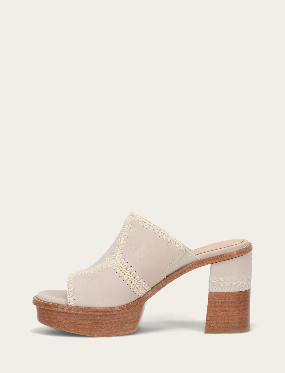 Women's Ivory Pipa Crochet Platform Sandals | Frye New